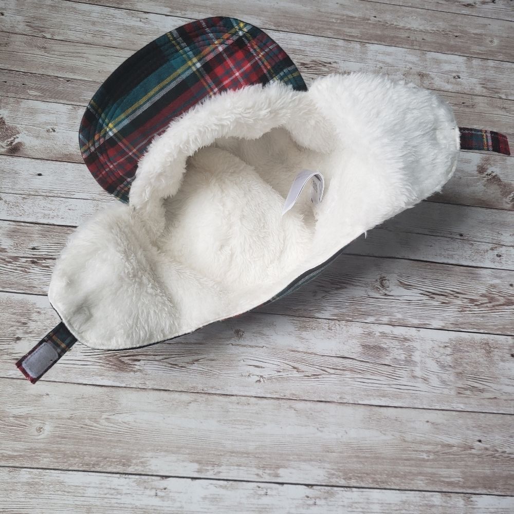 GAP Baby Trapper Hat with Plaid Print - Picture 3 of 4